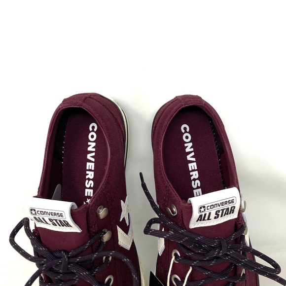 Converse Star Player 76 OX Retro Low Top Canvas Bordo Men Size Sneakers A04250C - Picture 8 of 11